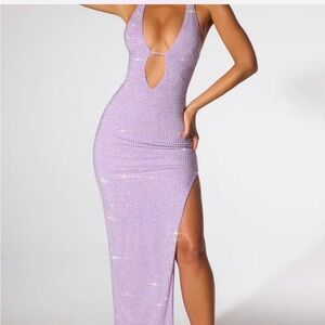 Oh Polly Lavender Maxi Dress